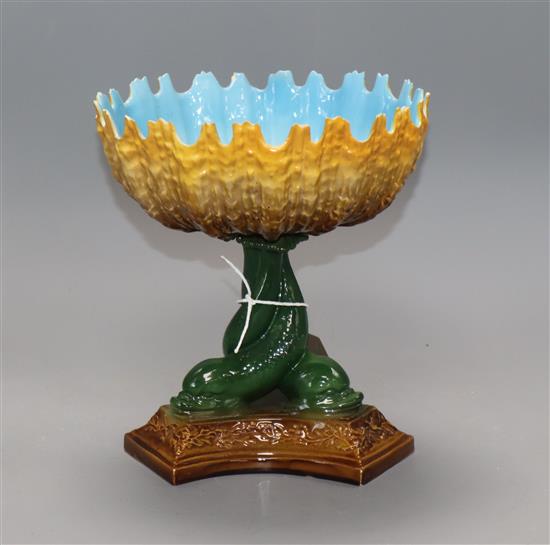 A Worcester dolphin bowl height 19.5cm